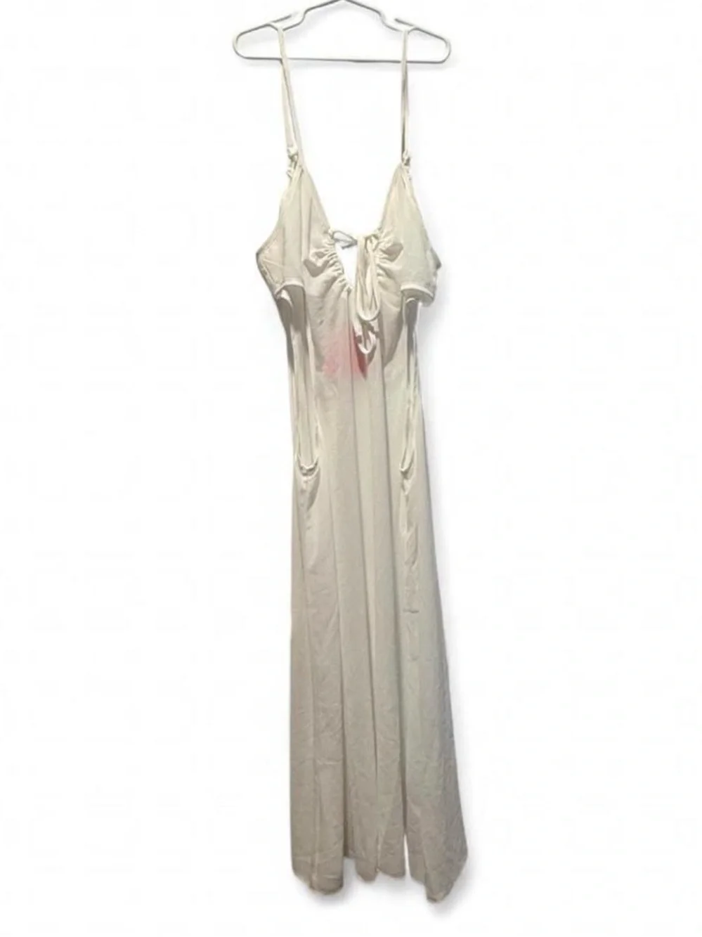 Women’s White Swim Coverup Maxi Dress